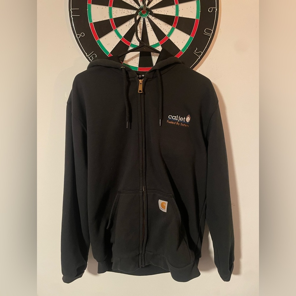 Black Carhartt zip-up/hoodie
